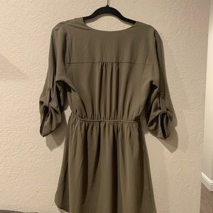 Olive green dress
